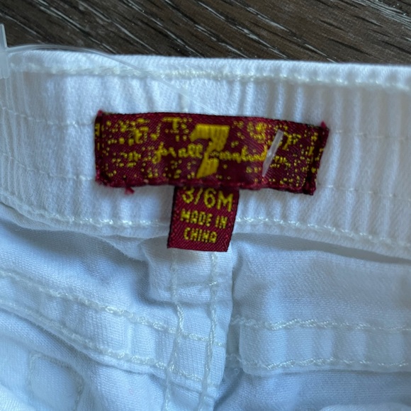 7 for all man kind white jeans size 3-6 months - Picture 2 of 2